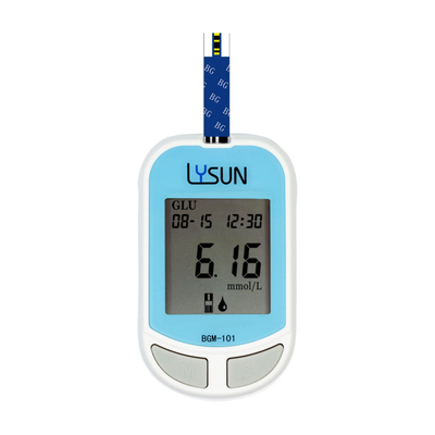 CE Plastic Plastic Diabetes Digitale Glucometro Bloedglucometer, Bloedsuikermonitor Kit Bloedsuikertestmachine voor thuis en ziekenhuis